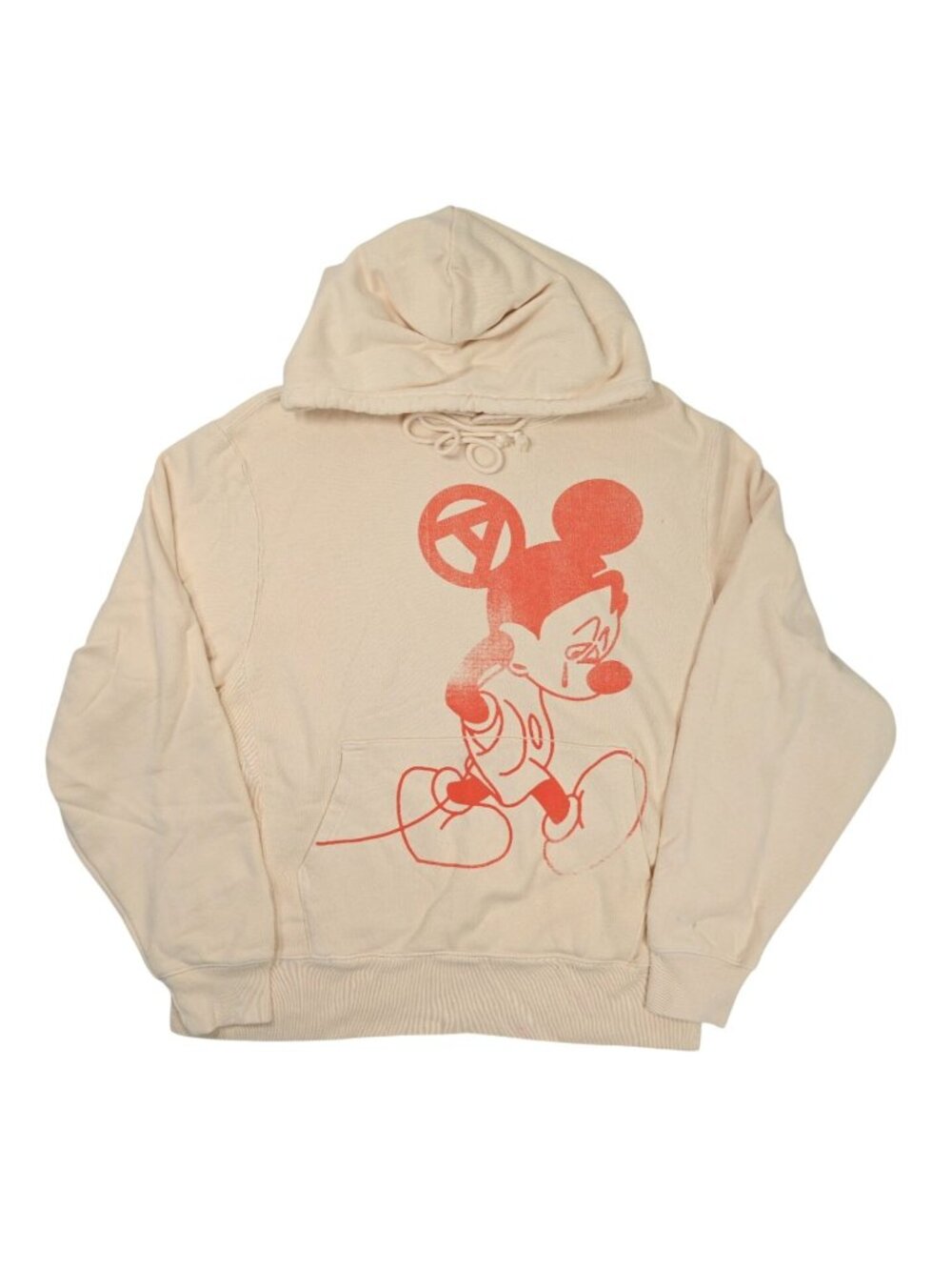 Life is War Joy Divizn Mitch Mode Mickey Mouse Hoodie in Beige